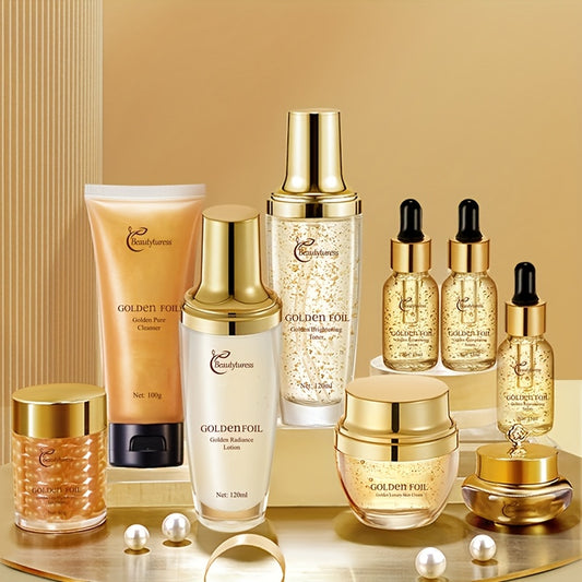 9pcs Korean Facial Kit For Women - Deeply Moisturizing And Smoothing