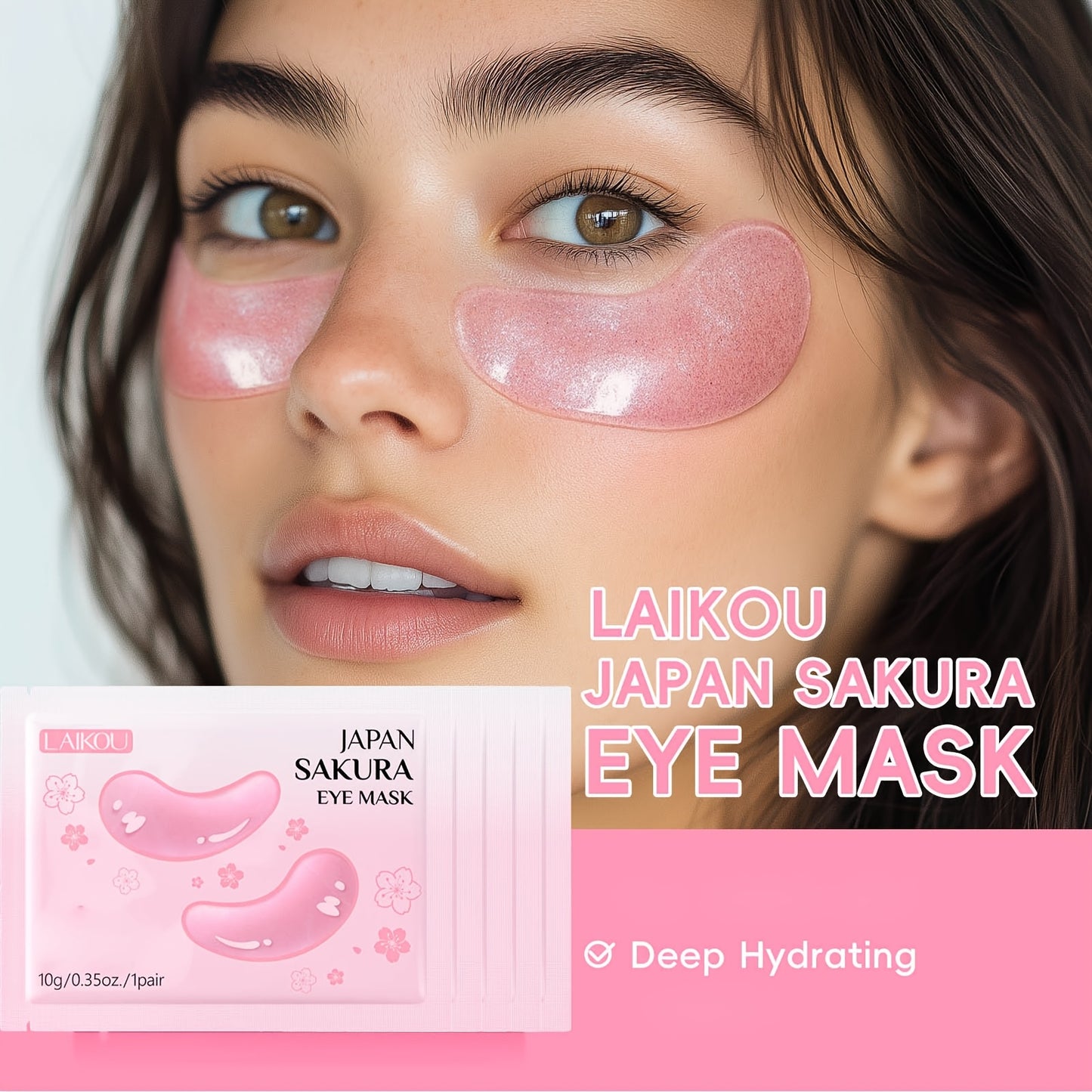 60-in-1 Sakura Skincare Set - All-in-One Facial Care Kit with Cleanser, Toner, Serum, Eye Cream, Face Cream, Masks