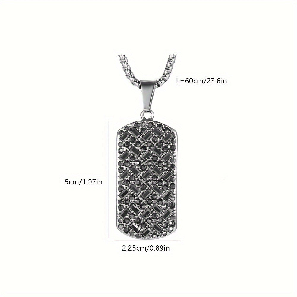 Luxury Black Stainless Steel Necklace