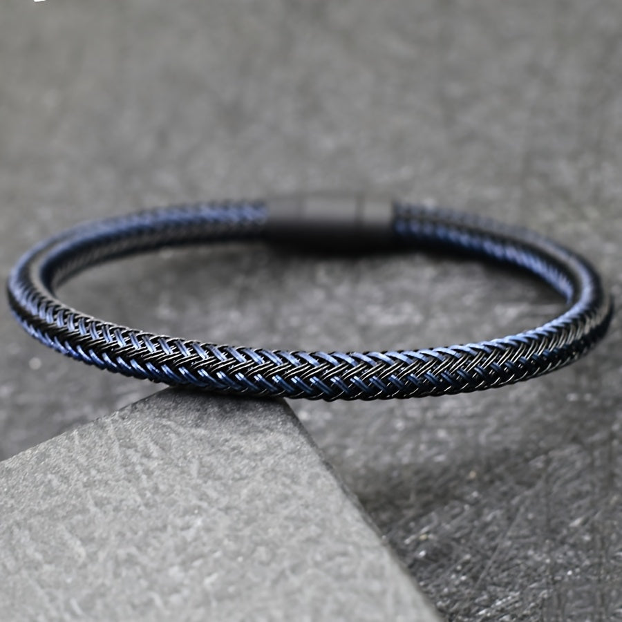 Braided Bracelet with Magnetic Clasp