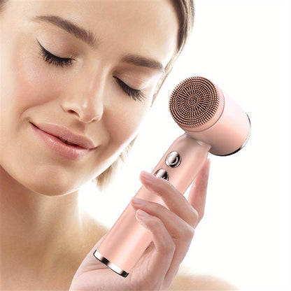 6-in-1 USB Rechargeable Electric Cleansing Brush with 6 Heads