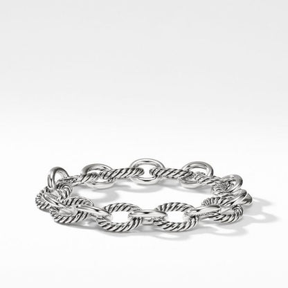 Silver Luxury Oval Chain Bracelet