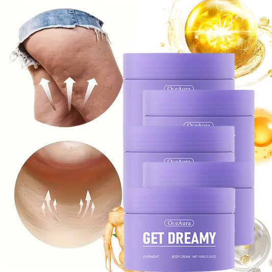 5pcs GET-DREAMY Overnight Toning Whip,Body Shaping And Moisturizing Cream