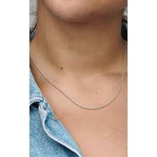 Plain S925 Cable Chain Necklace