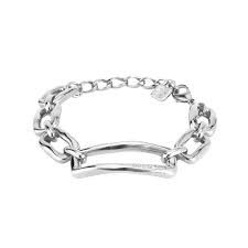 925 Sterling Silver Chain Bangle, Metal Beads