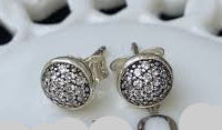 STERLING SILVER DAZZLING DROPLETS STUD EARRINGS