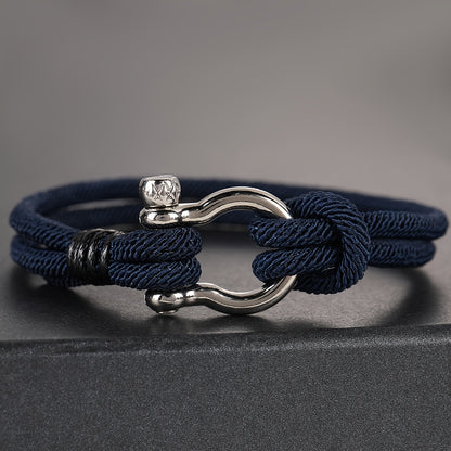 Anchor Style Braided Rope Bracelet