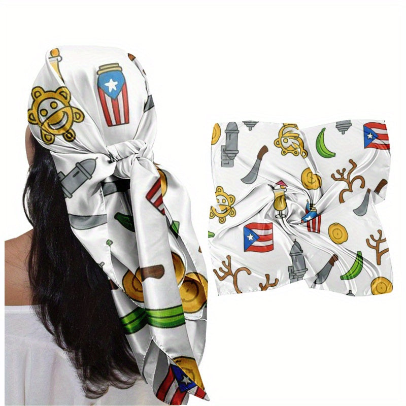 PR  Soft, Stylish, and Aesthetically Pleasing Headscarf/square Scarf