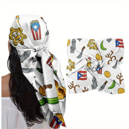 PR  Soft, Stylish, and Aesthetically Pleasing Headscarf/square Scarf