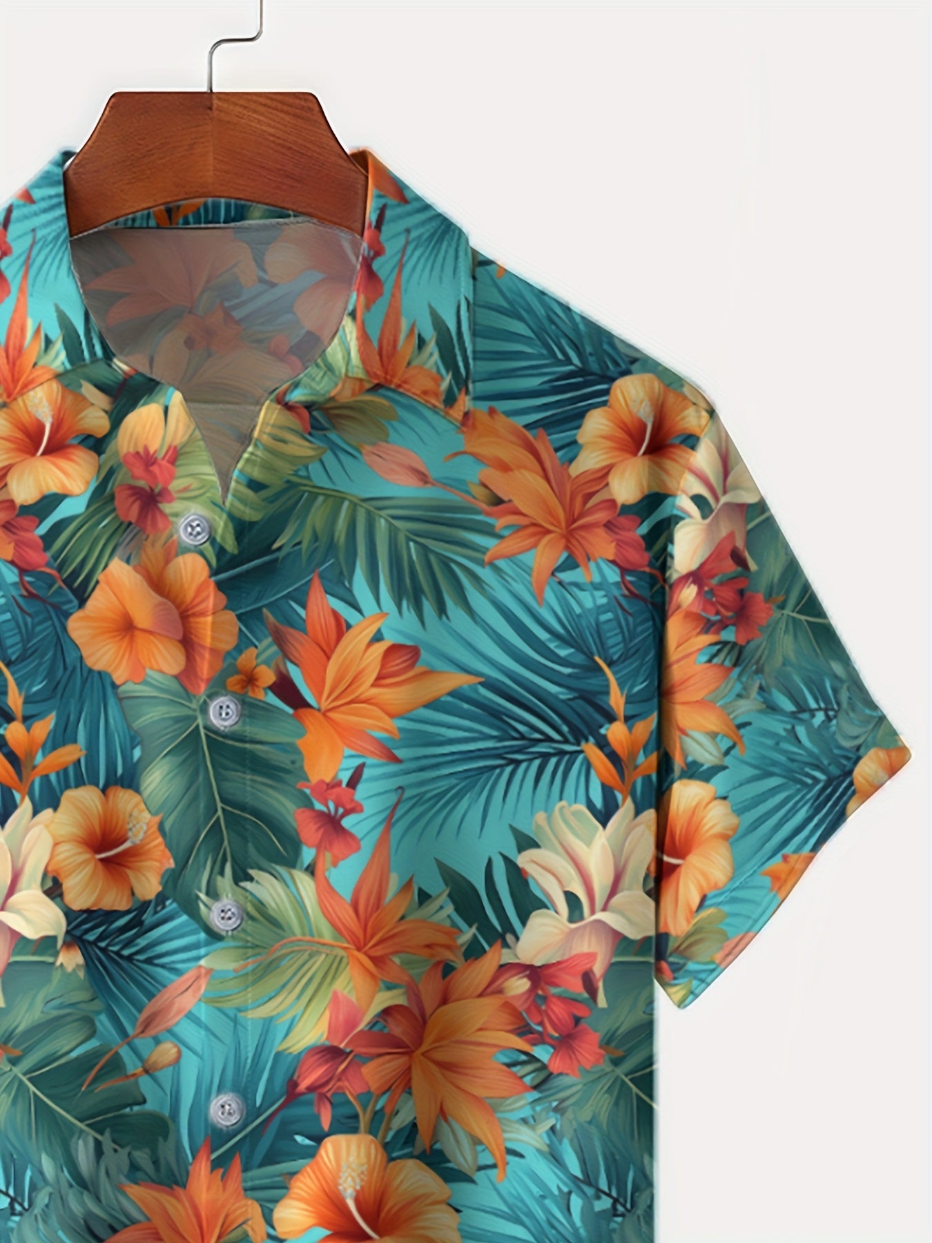 Palm Tree-style Short-sleeved Shirt