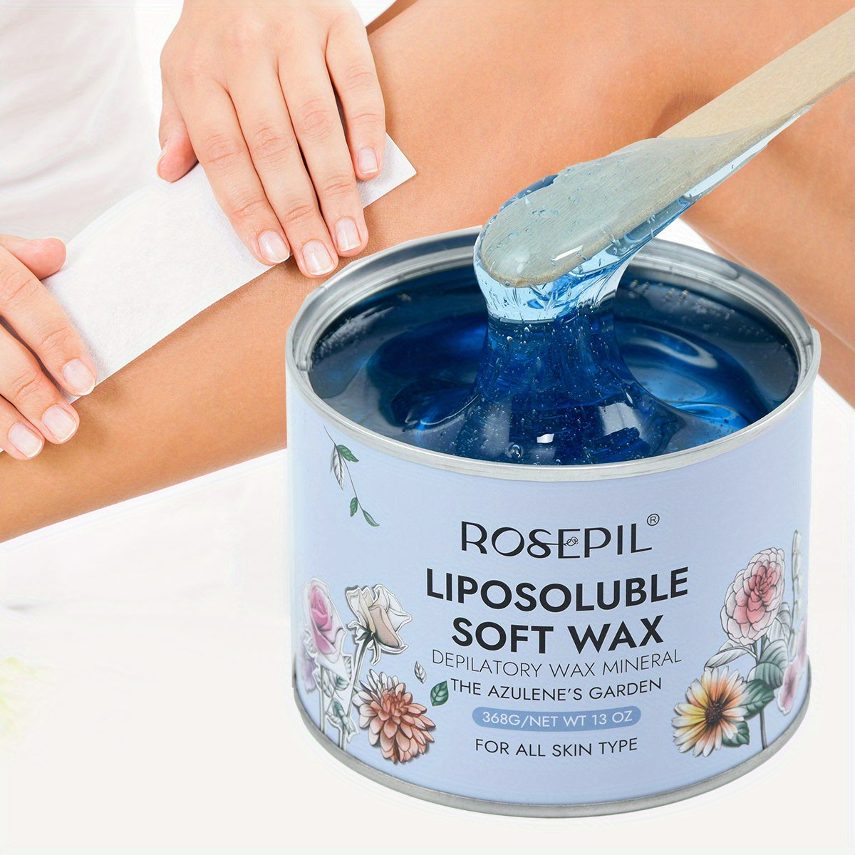 Natural Beeswax & Floral Soft Wax for Sensitive Light Beige - Low-Temperature Painless Hair Remova