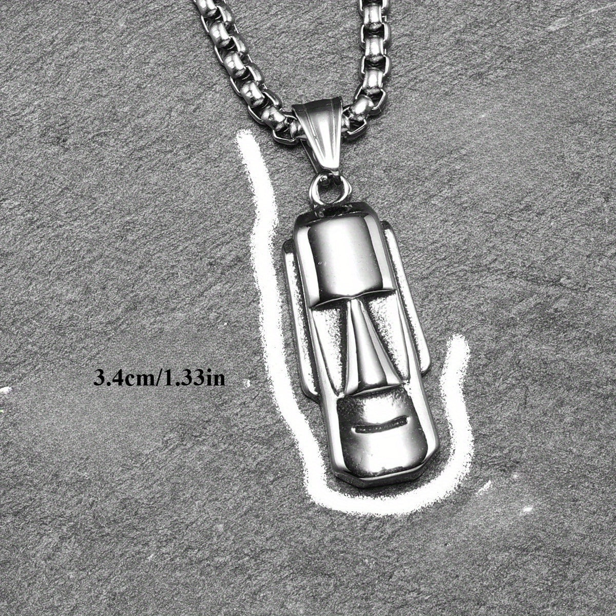 Moai Statue Pendant Necklace