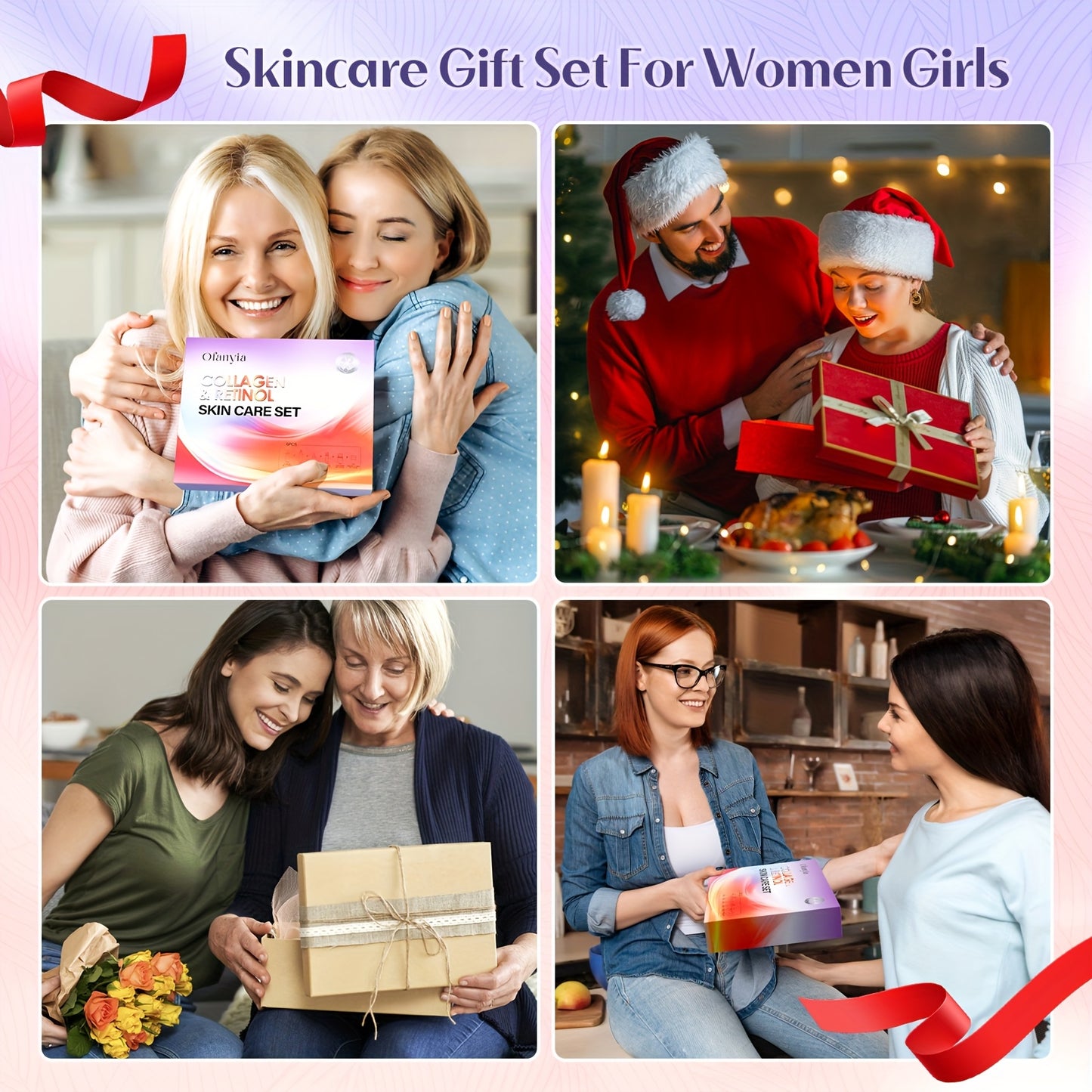 One Set Of Collagen & Retinol Skincare, 6in 1 Collagen & Retinol Facial Kit