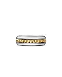 Cable Two Tone Braided Band Ring