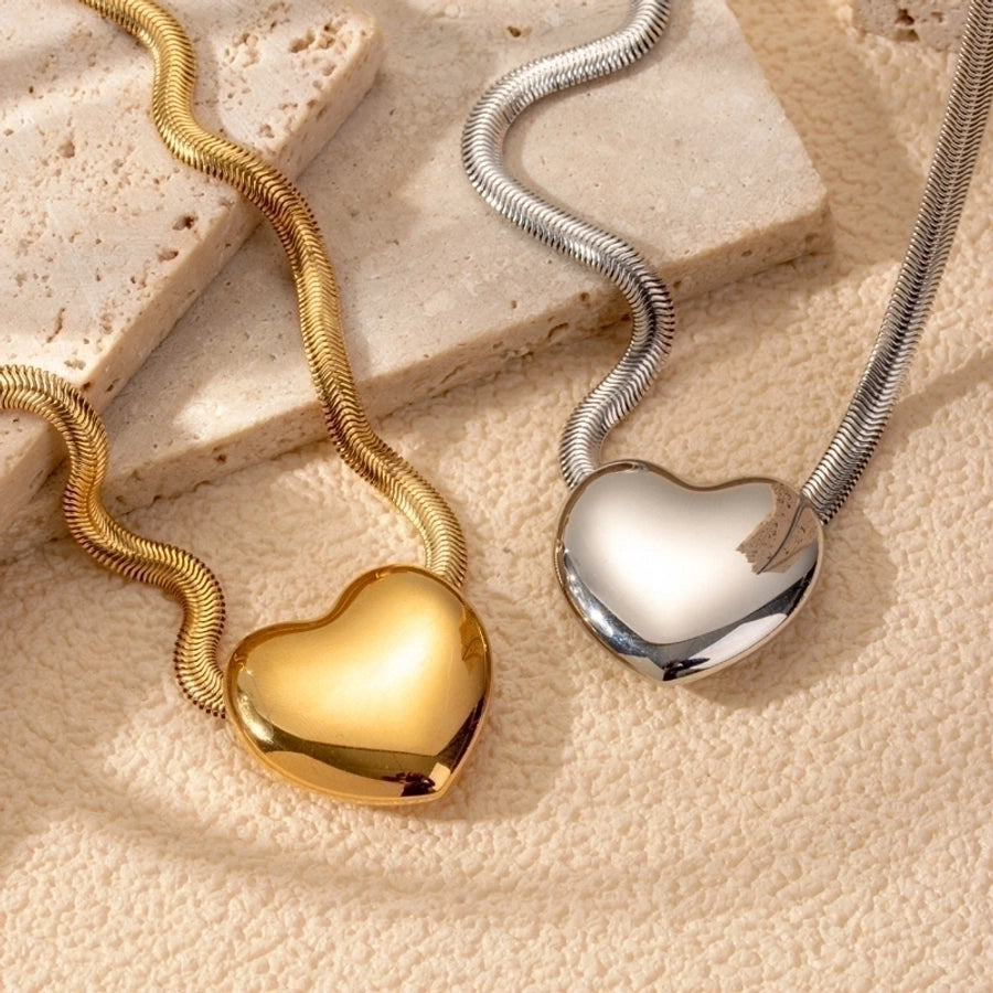 Heart Shape  Stainless Steel Plating Jewelry Set