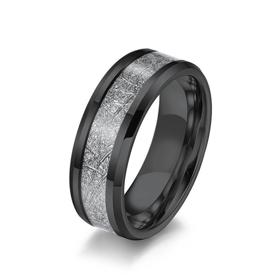 fashion geometric titanium steel plating rings