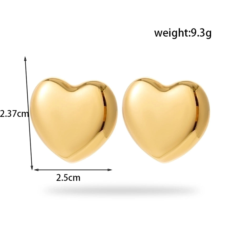 Heart Shape  Stainless Steel Plating Jewelry Set