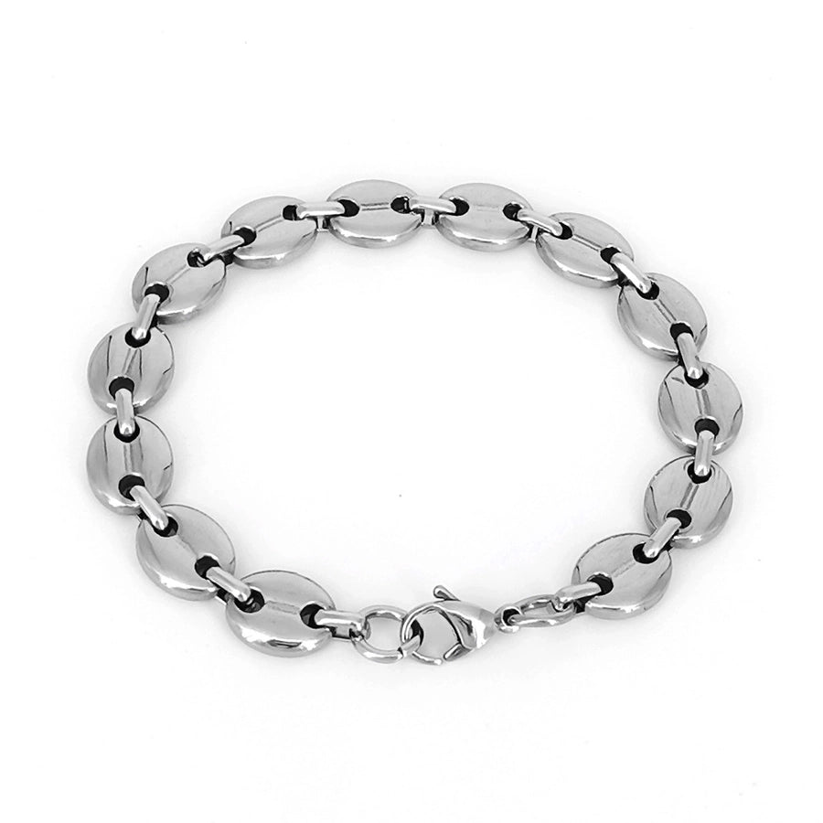 Fashion Titanium Steel No Inlaid Men'S Bracelets