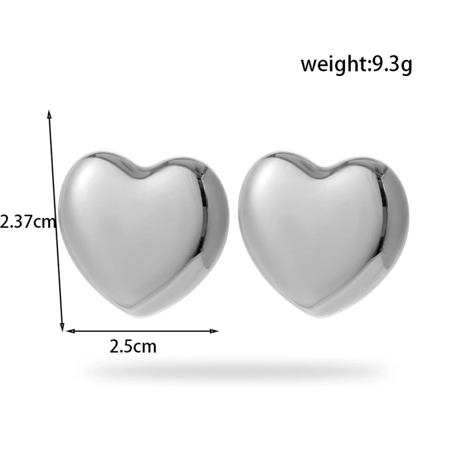 Heart Shape  Stainless Steel Plating Jewelry Set