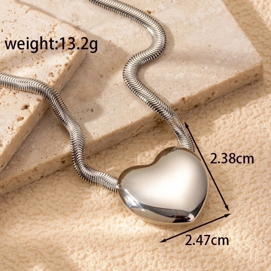 Heart Shape  Stainless Steel Plating Jewelry Set