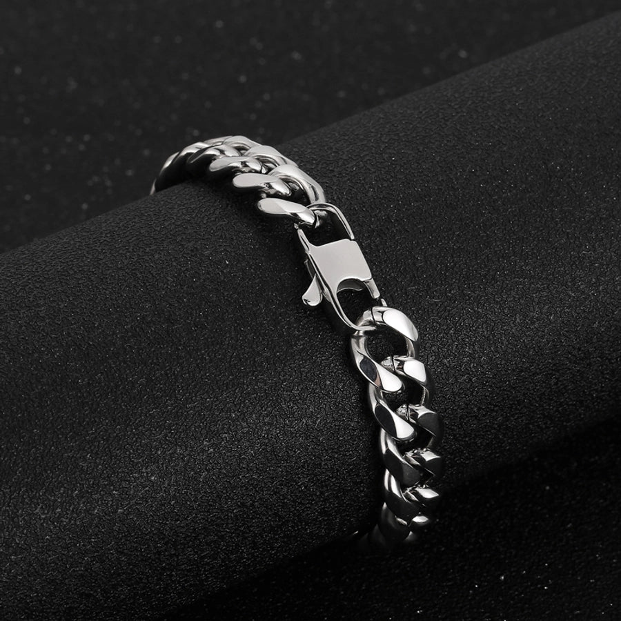 Fashion in europe and america 11mm cut titanium steel men's bracelet