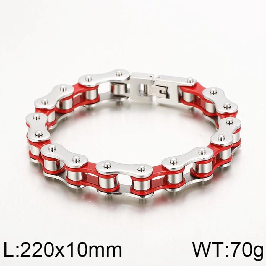 Color block solid color titanium steel bracelets