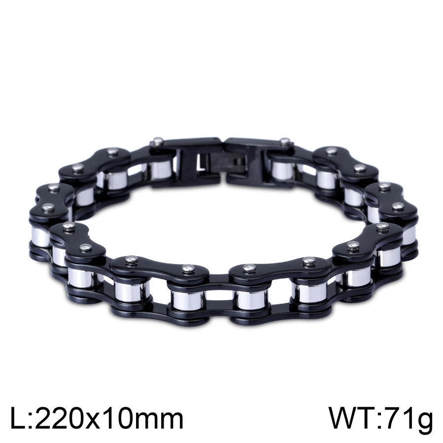 Color block solid color titanium steel bracelets