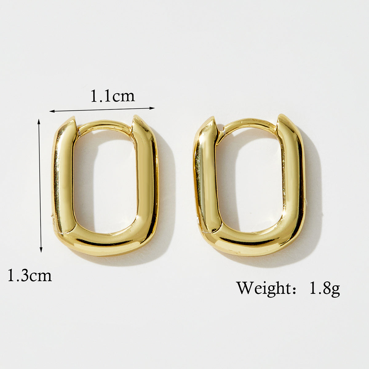 Geometric plating sterling silver 14k gold plated rose gold plated white gold plated earrings