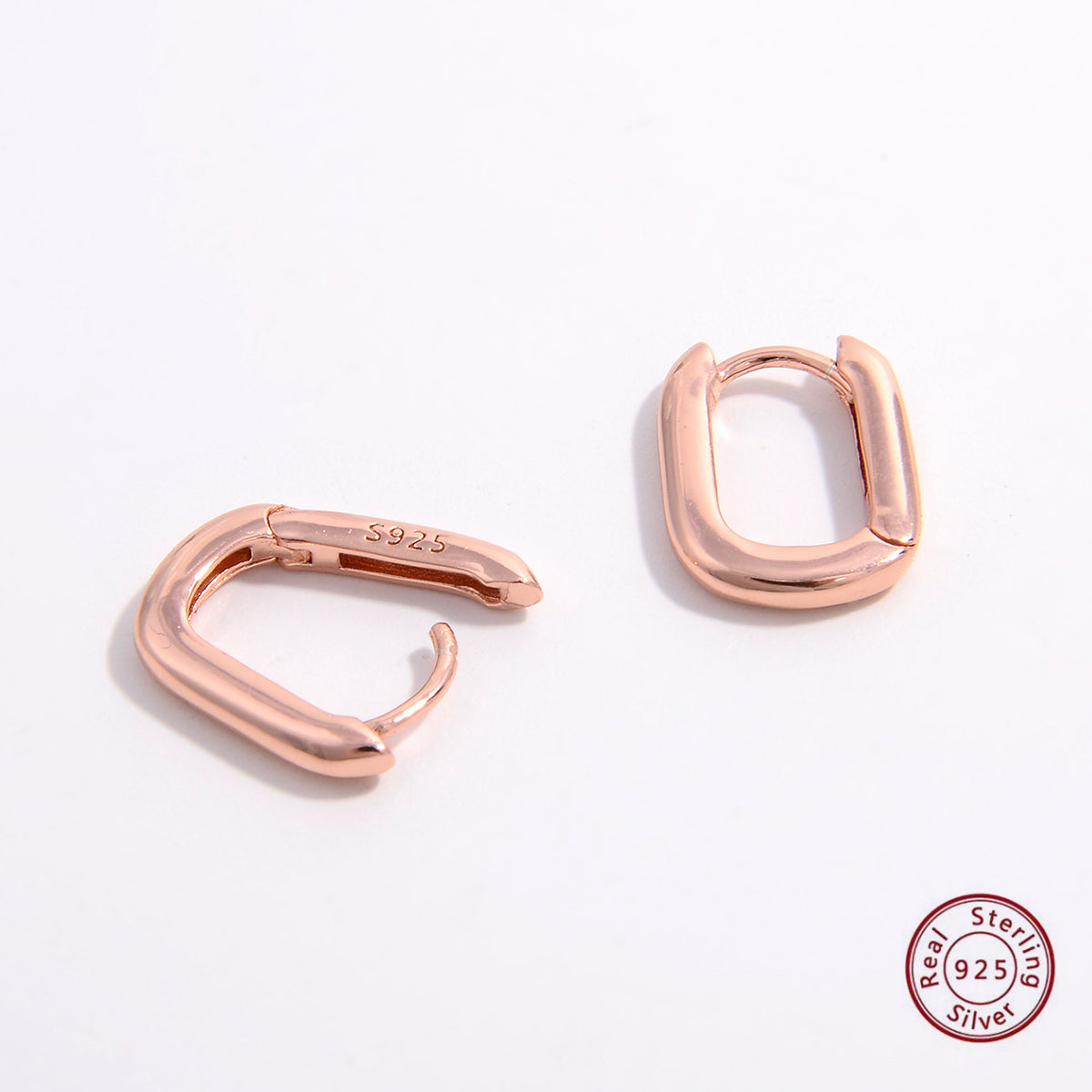 Geometric plating sterling silver 14k gold plated rose gold plated white gold plated earrings